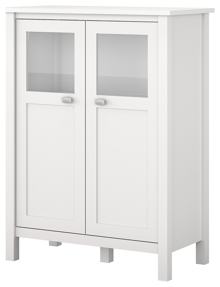 Broadview Bar Cabinet With Wine Storage, White - Transitional - Wine And Bar  Cabinets - by Homesquare | Houzz