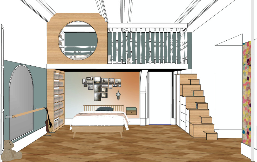 mezzanine et dressing