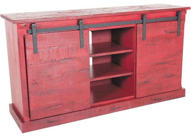 Red Barn Door Tv Stand 65 Length Rustic Entertainment Centers Red Barn Door Tv Stand 65 Length Rustic Entertainment Centers And Stands By San Carlos Imports Llc