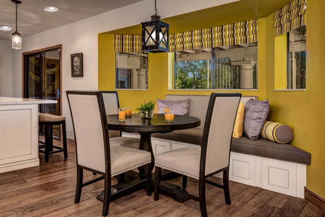 Transitional dining room photo in Phoenix