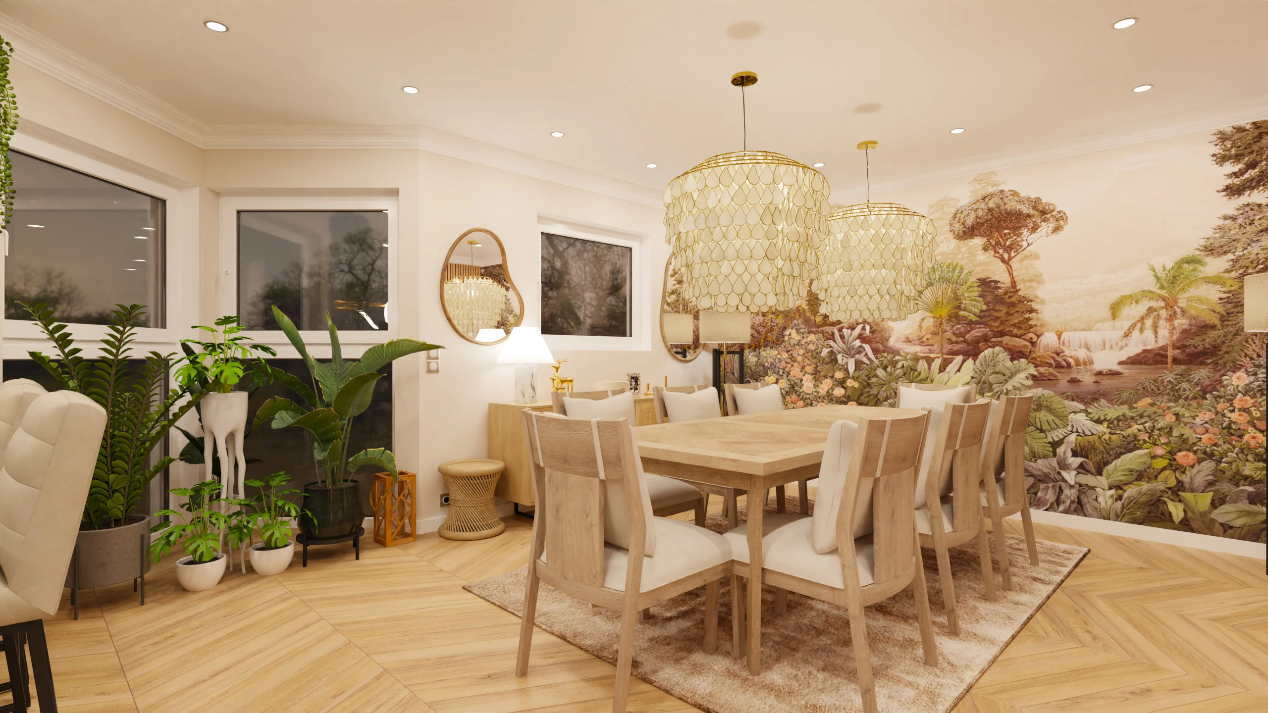 Rénovation complète, réunification de plusieurs appartements d'un petit immeuble