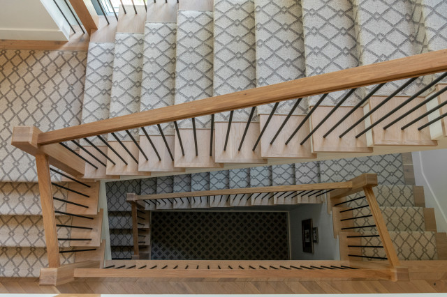 Honeysuckle transitional-staircase
