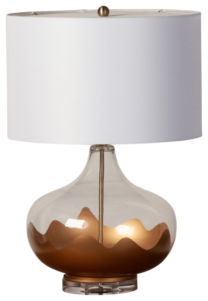 Golden Dunes Glass Table Lamp, Set of 2