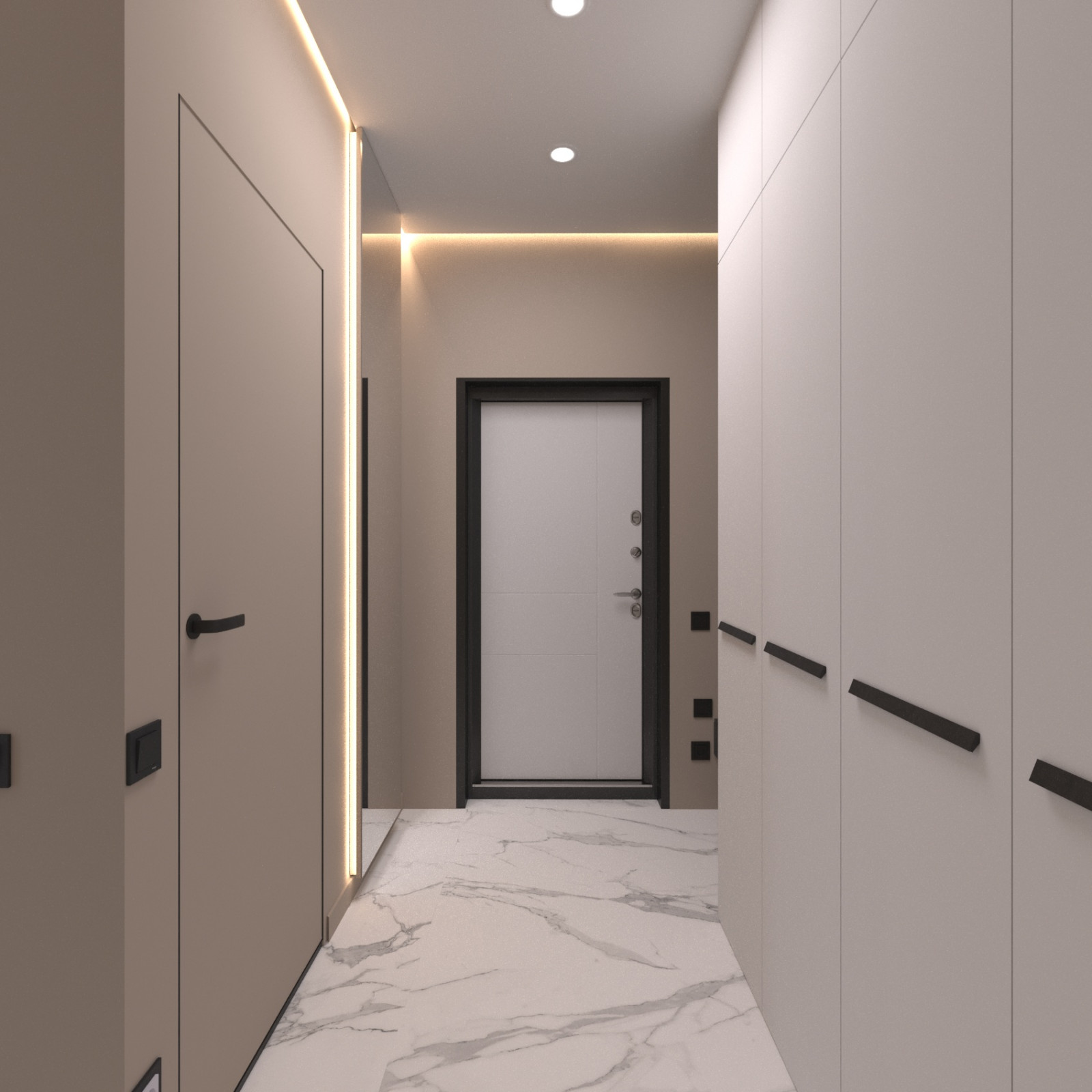 Новосибирск. ЖК Тихомиров. Эскизы + фото с реализации проекта.