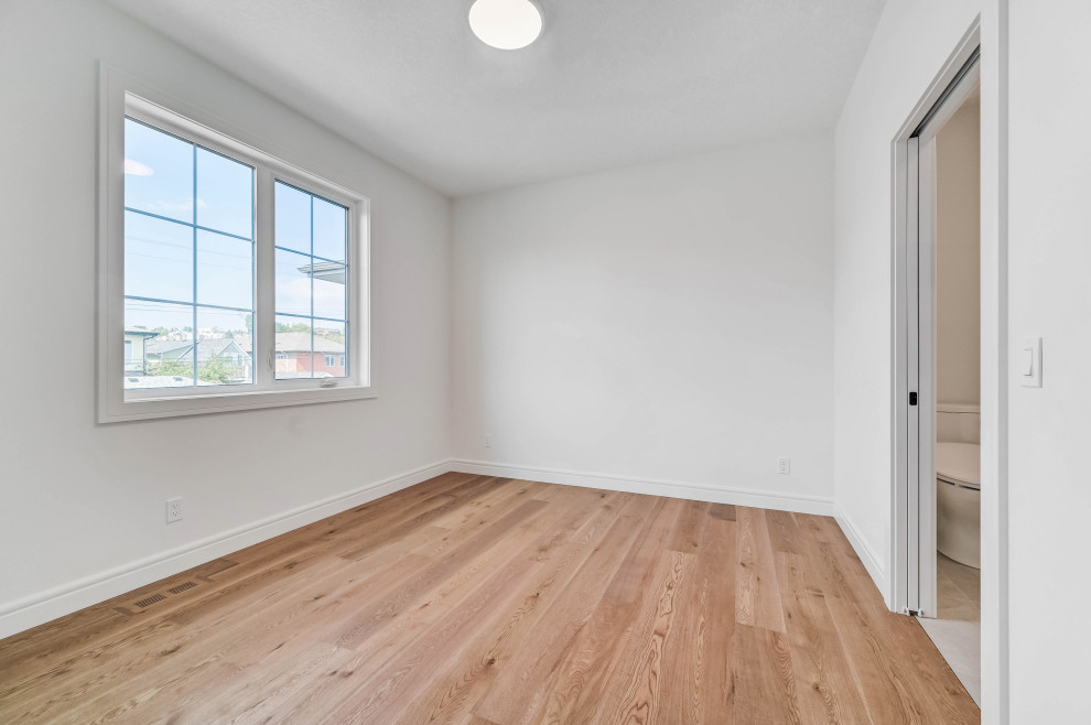 Minimalist home design photo in Calgary