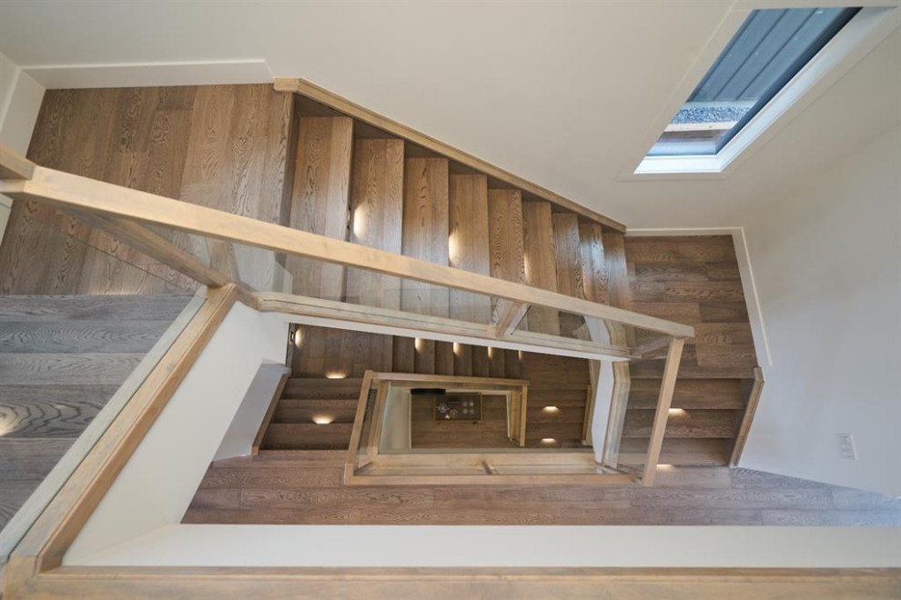 Inspiration for a modern home design remodel in Calgary