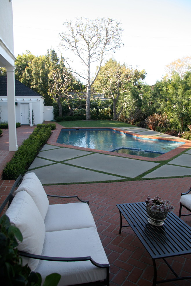 Beverly Hills Georgian Colonial - Traditional - Pool - Los Angeles - by ...