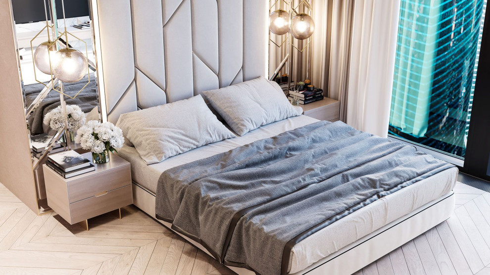 Immagine di una camera da letto minimal