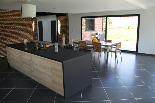 R&eacute;novation d'une grange avec extension trendy