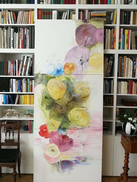 FLOWERS modern-living-room