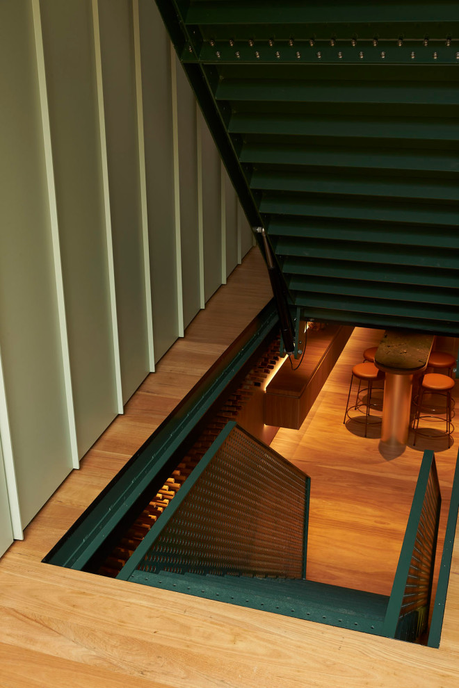Photo of a modern wine cellar in Melbourne.