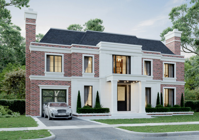 The Modern Georgian House - Transitional - Exterior - Toronto - by ...