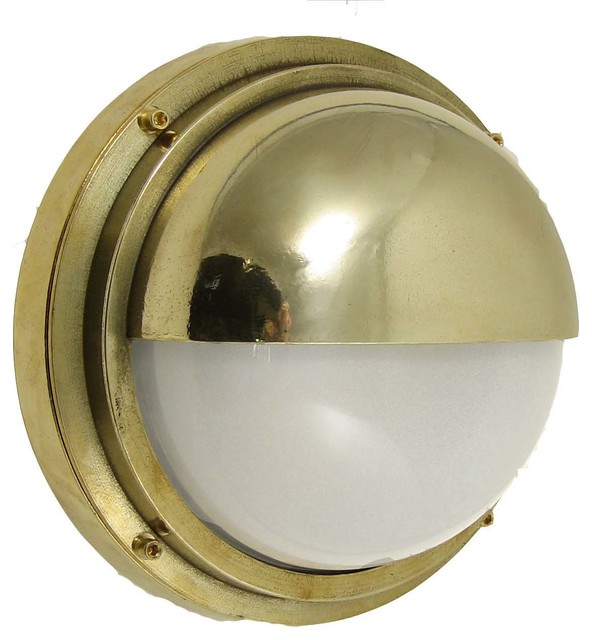 Bulkhead Light With Hood Solid Brass Ul Interior Exterior Use By Bulkhead Light With Hood Solid Brass Interior Exterior Use By Shiplights