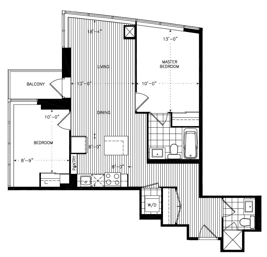 Small kitchen footprint how to increase storage?