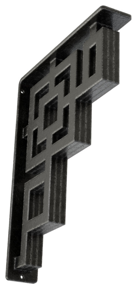 2-Pack Wrought Iron Curtain Rod Holders - Rustic S-Hook Wall Brackets For Kitchen