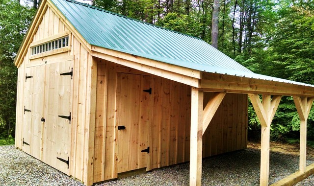 shed, garden & farm kits - 14' x 20' garage - traditional