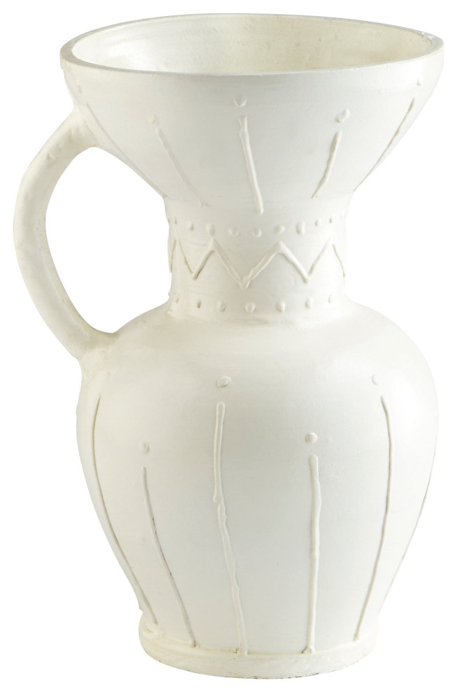 Ravine Vase, White Large