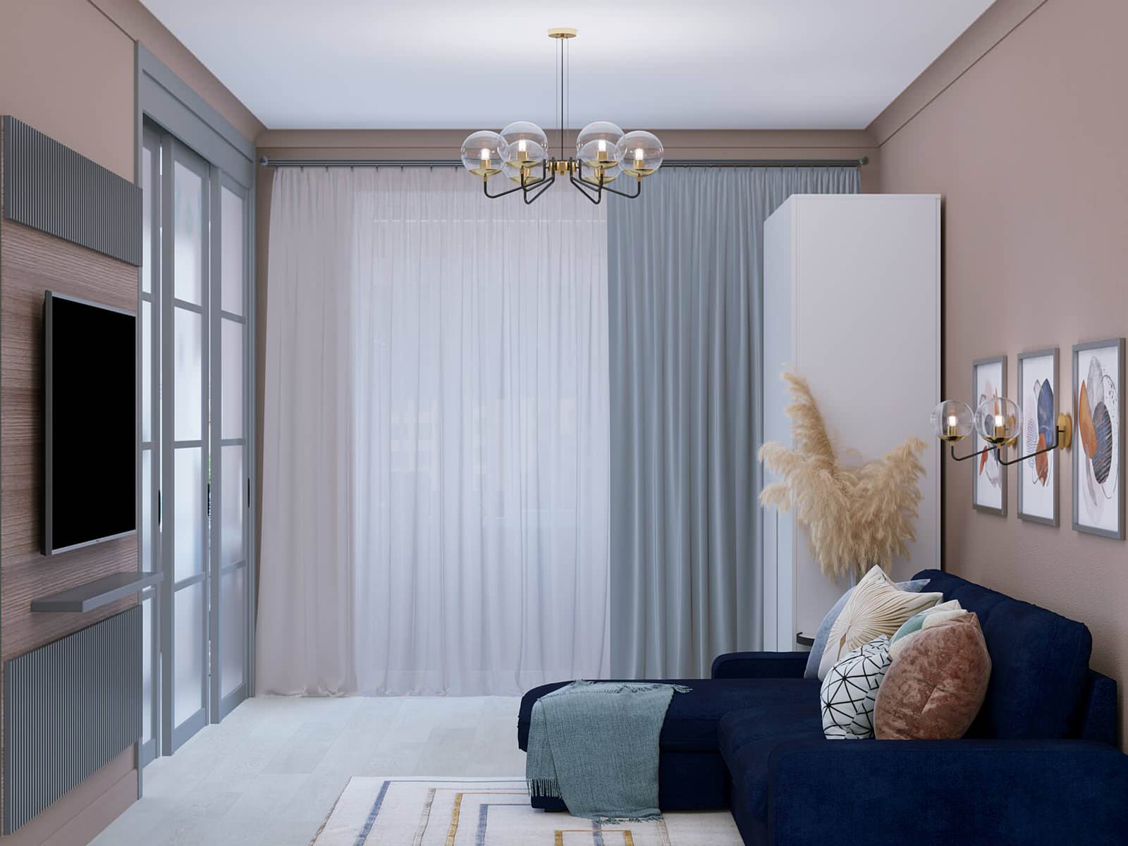 Дизайн двухкомнатной квартиры в современном стиле