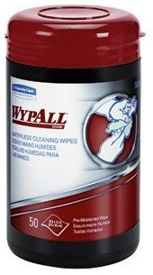 WYPALL WATERLESS HAND WIPES CAN 50SH GRE 8