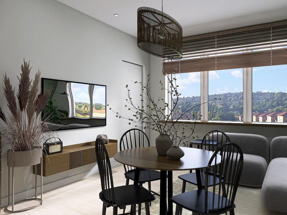 Кухня-гостиная для молодой семейной пары