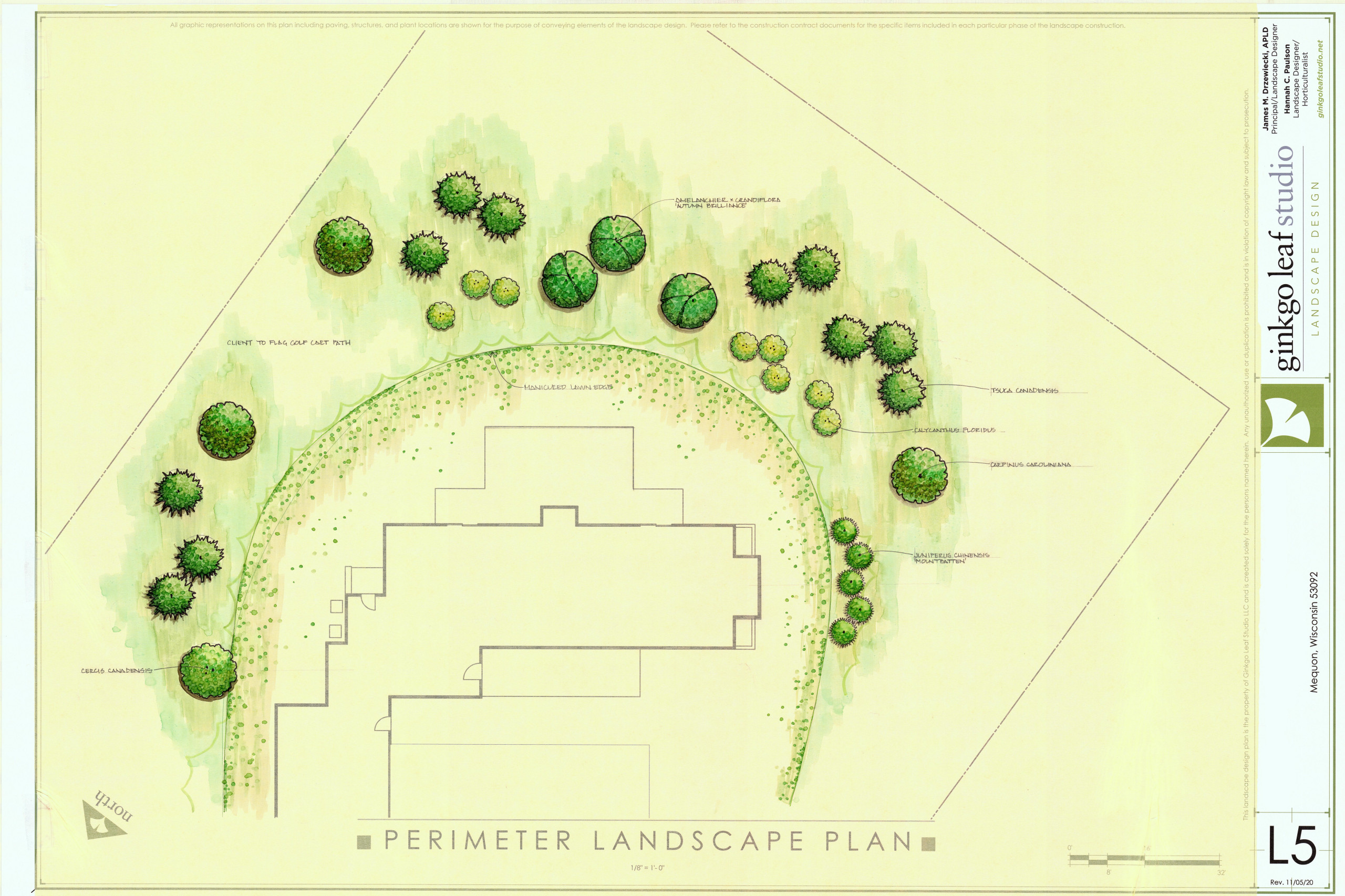 Modern New Home Landscape - Mequon