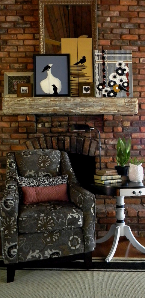 Eclectic Fireplace