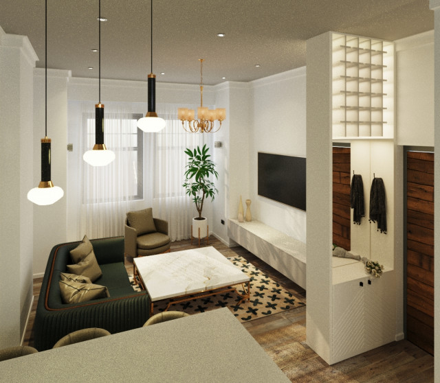 Blakesley Avenue contemporary-living-room