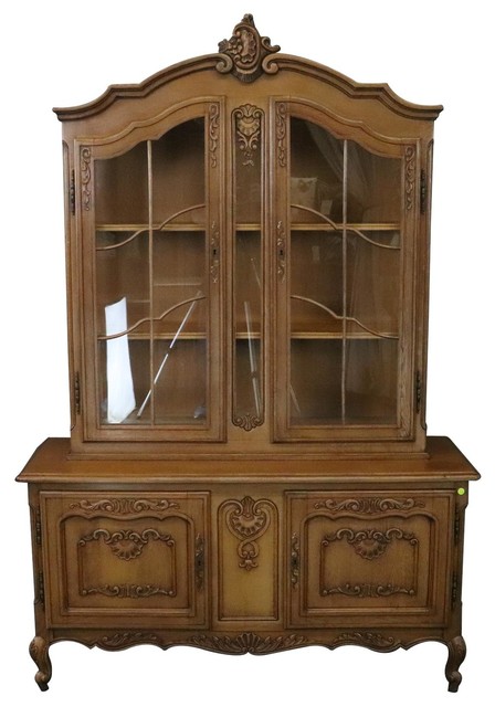 Consigned China Cabinet Louis Xv, French Country China Cabinet