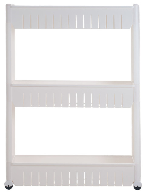 Mobile Shelving Unit Organizer With 3, Mobile Shelving Unit Organizer