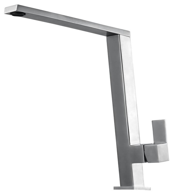Alfi Brand Ab2047 Bss Fancy Square Modern Brushed Solid Stainless Steel Kitchen