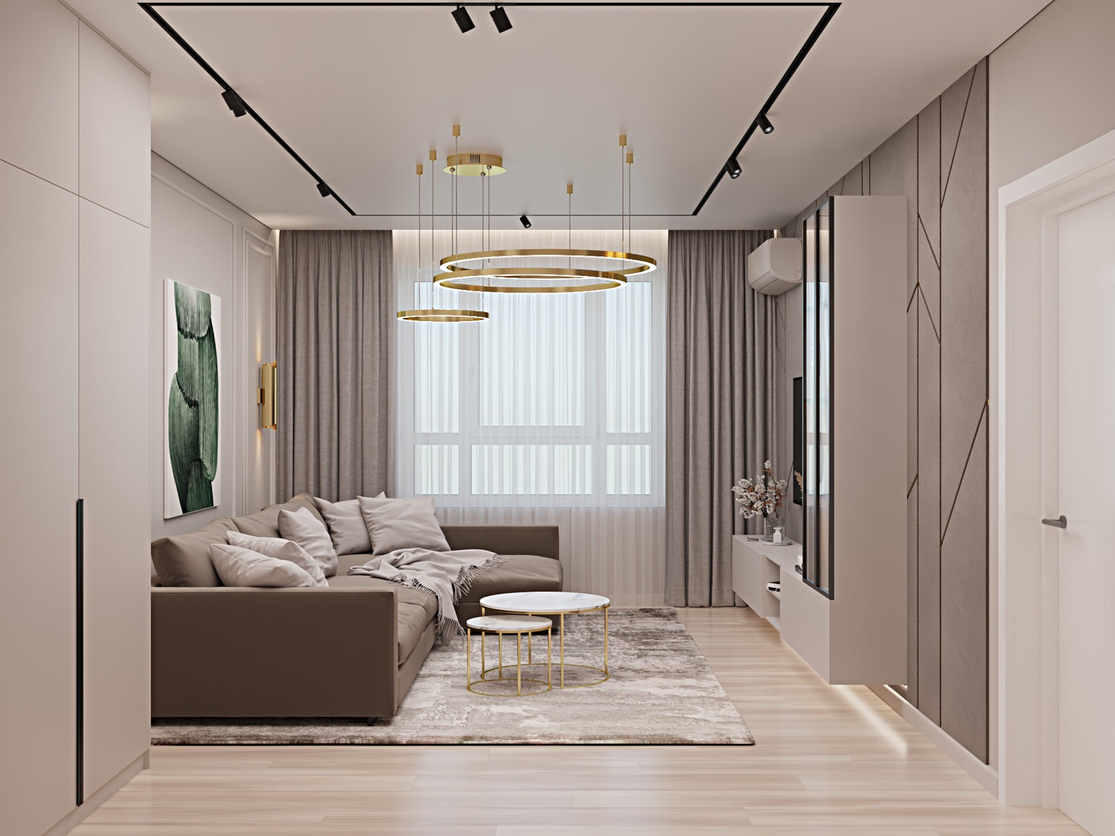 Квартира с ярким акцентом