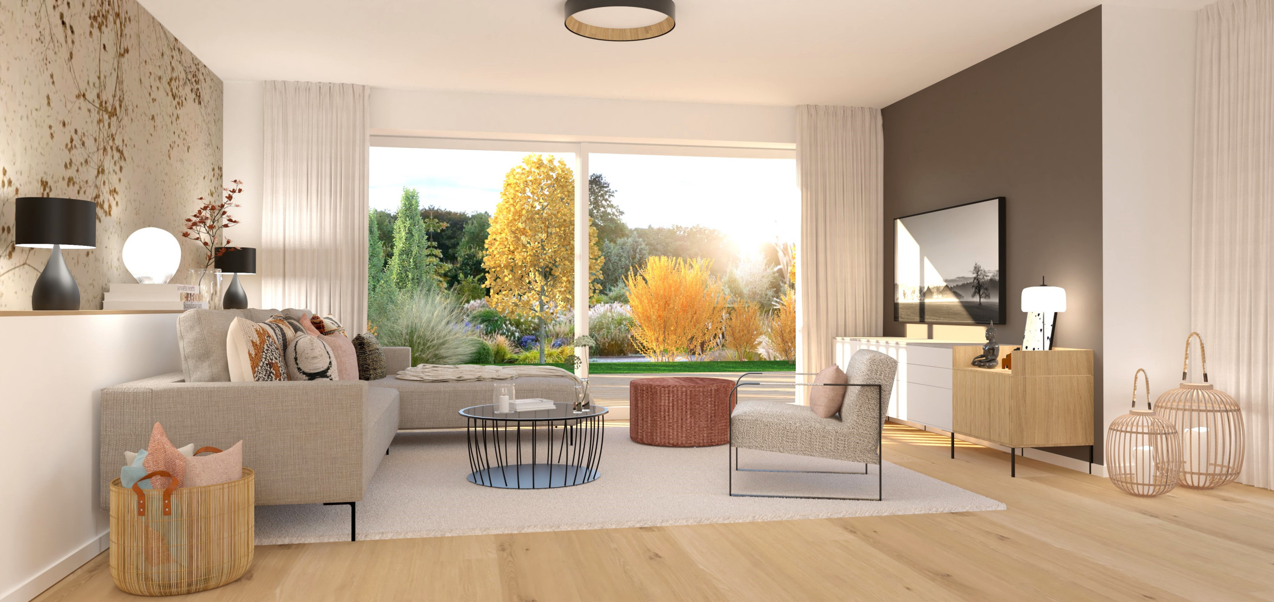 Wohnraum in Münchner Villa