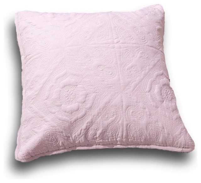 rose colored pillow shams