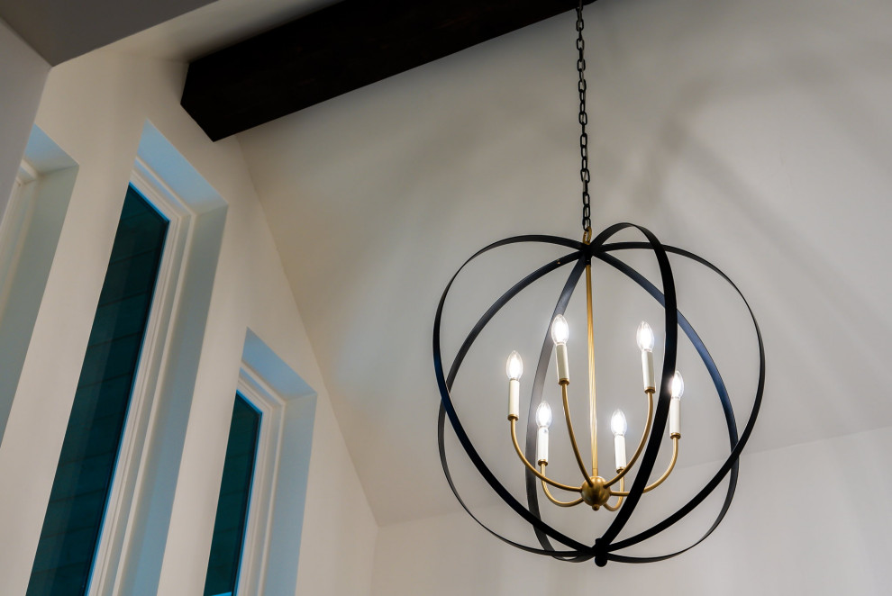 Inspiration for a transitional entryway remodel in Austin