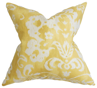 The Pillow Collection Behati Floral Bedding Sham Blue Yellow King//20 x 36