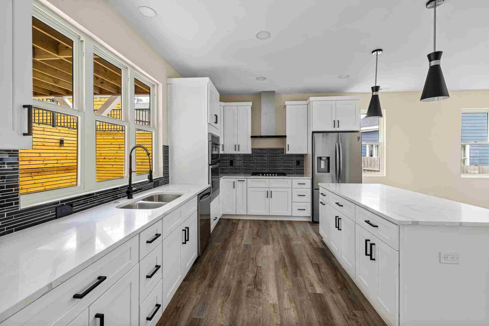 Modern open concept kitchen remodel by Apal Building in Raleigh, NC