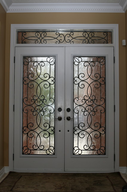 Classic Style Wrought Iron Door Inserts Entry Toronto By