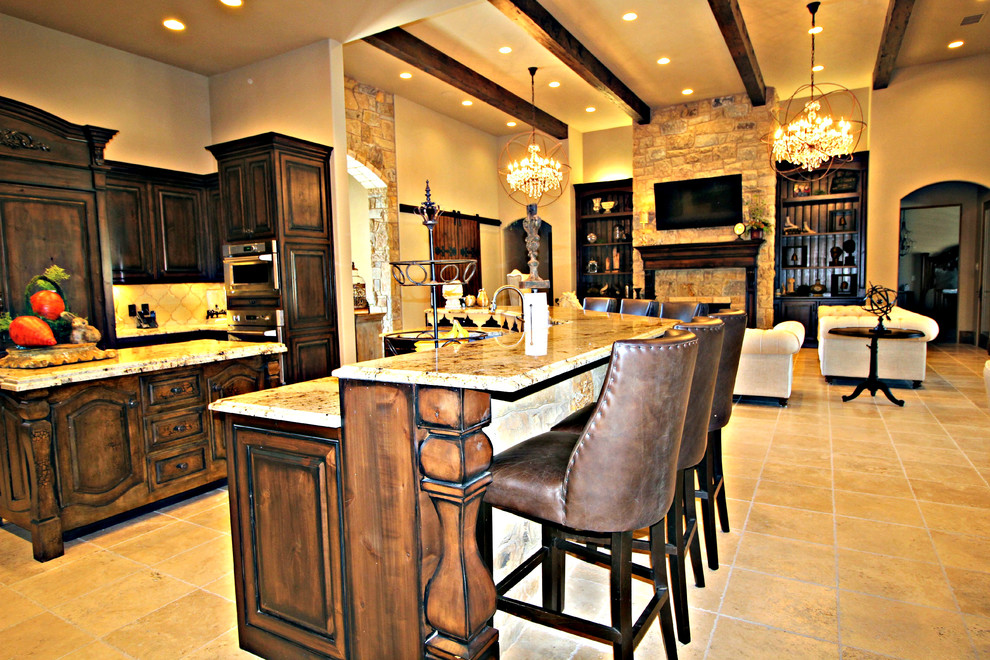 Mountain style kitchen photo in Austin