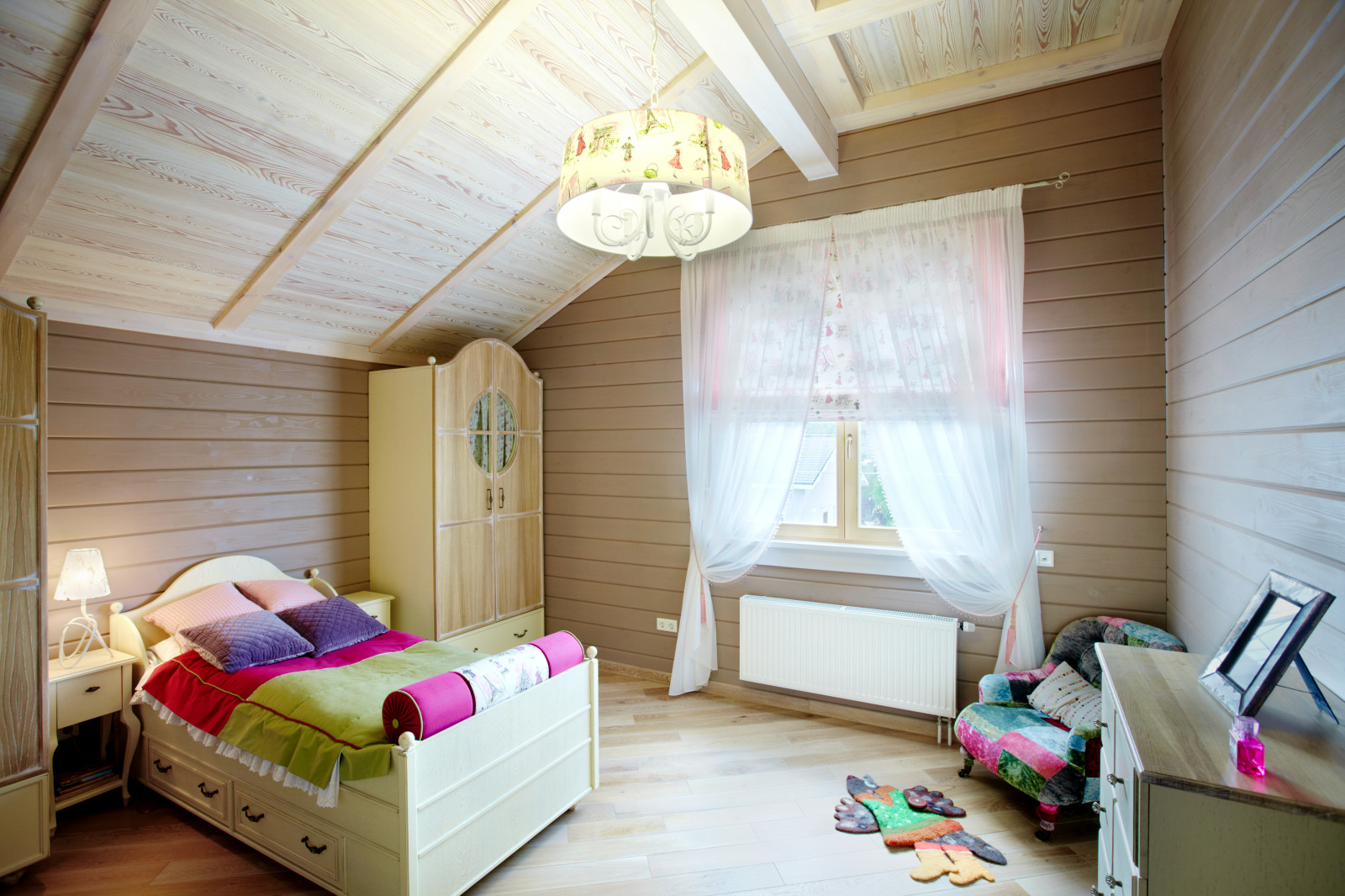 Дом из клееного бруса в стиле Прованс