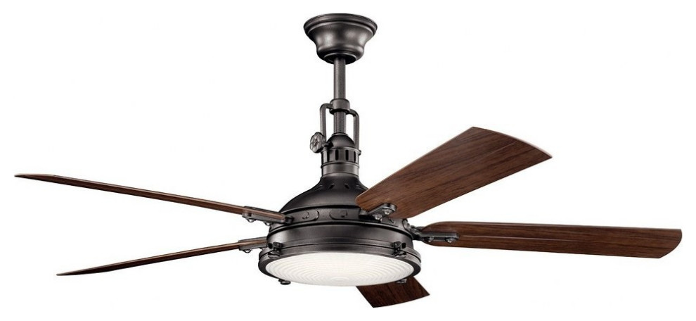 Kichler Lighting 310017AVI Hatteras Bay - 60" Ceiling Fan with Light Kit