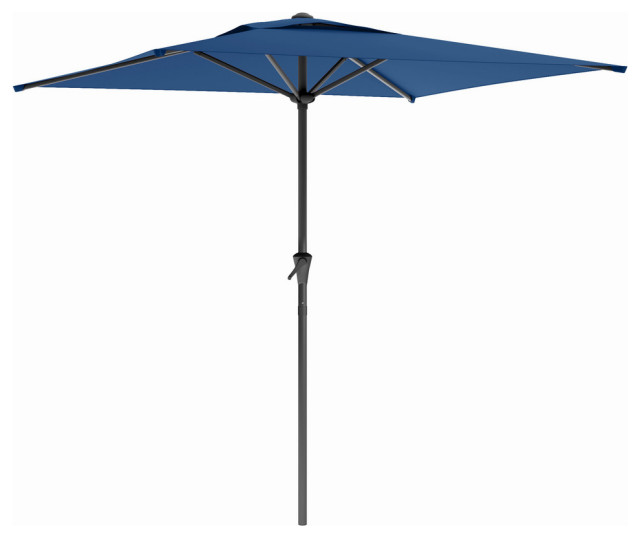 CorLiving PPU301U Square Patio Umbrella, Orange Contemporary