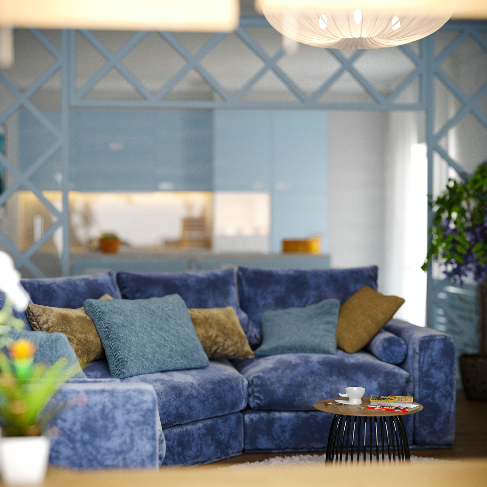 Гостиная в средиземноморском стиле