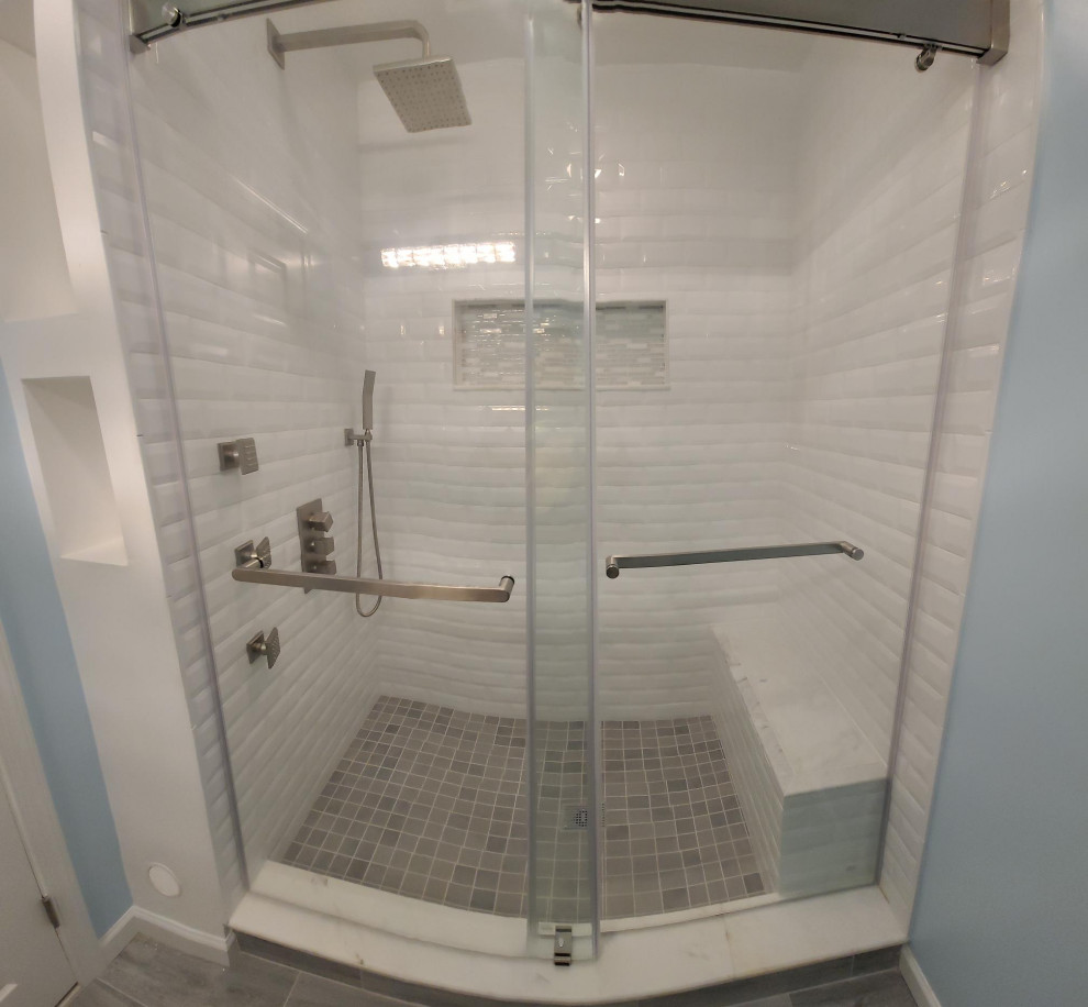 Modern White Bathroom Renovation