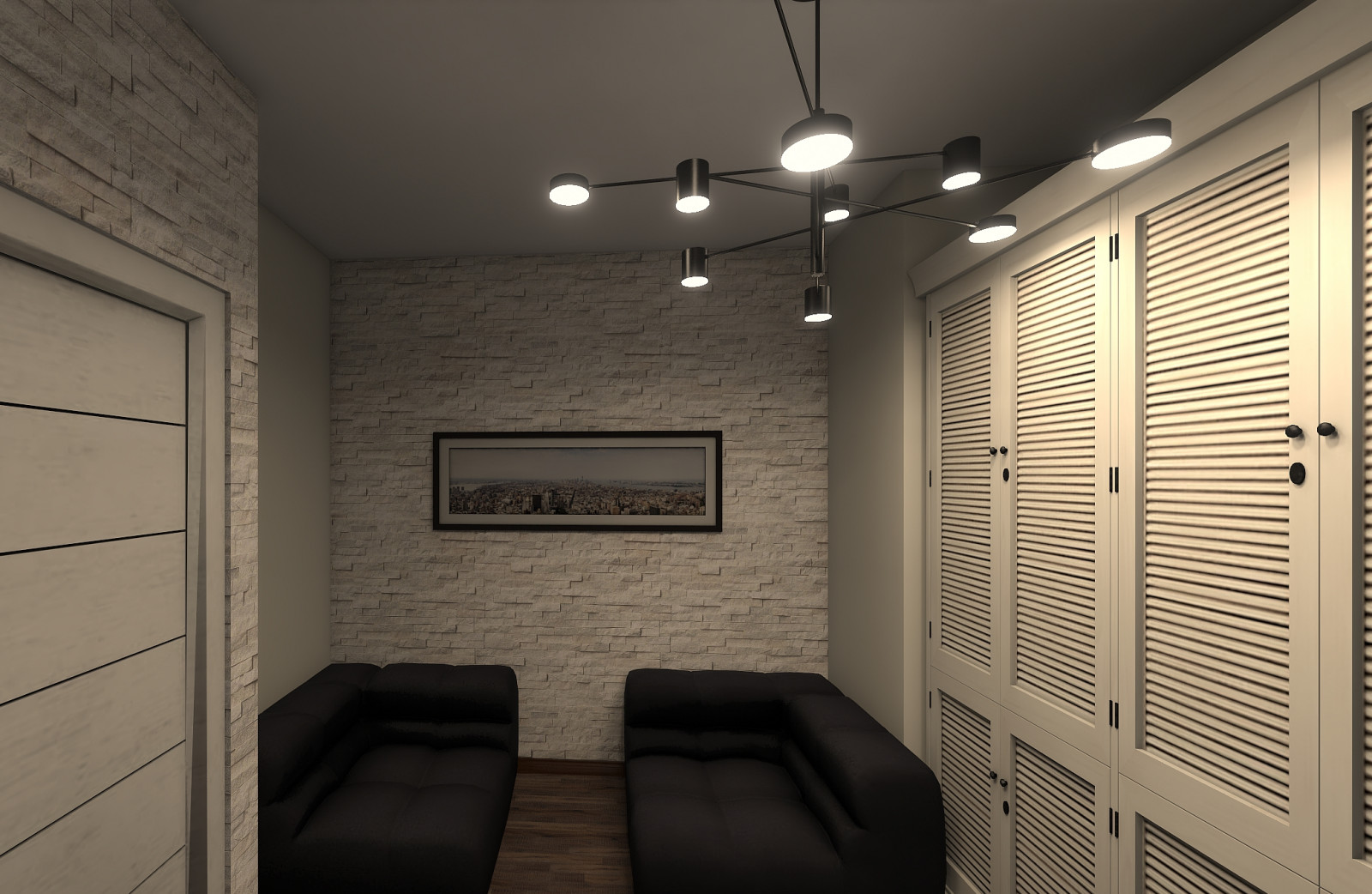 Загородный дом с элементами лофт