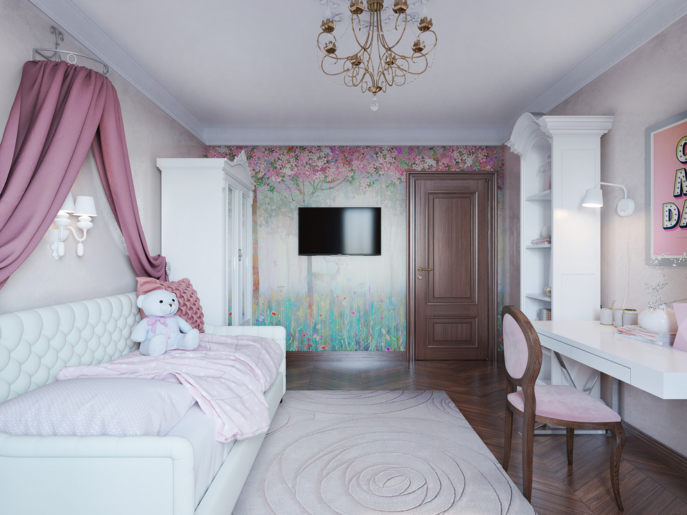 Проект 3-х комн. квартиры для семьи с двумя детьми. Стиль - легкая классика