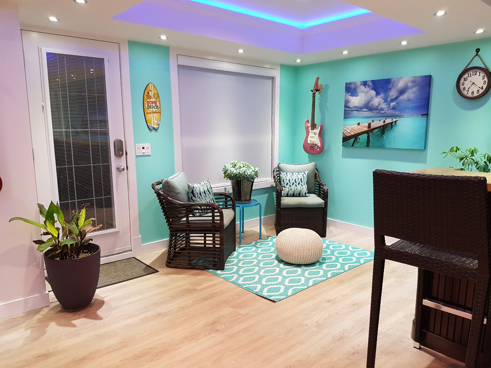 Basement - eclectic basement idea in Calgary