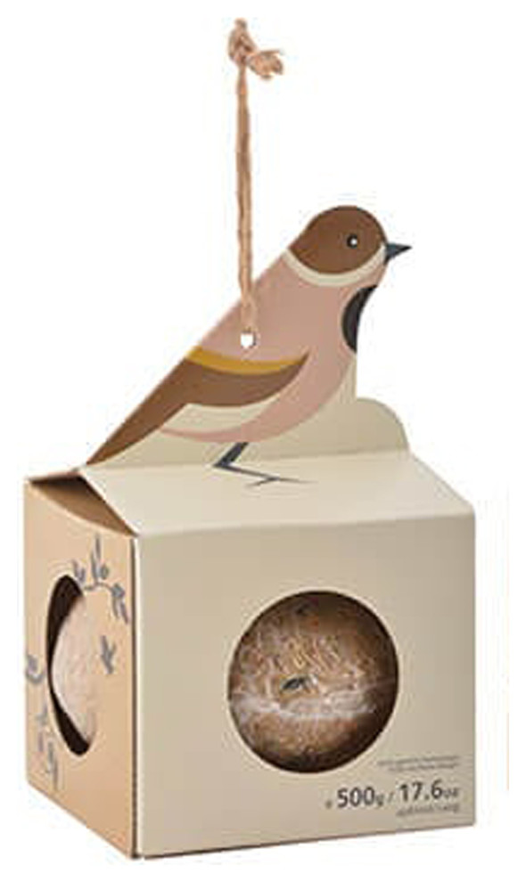 Giant Bird Suetball In Hanging Cardboard Feeder 1 2 Lb