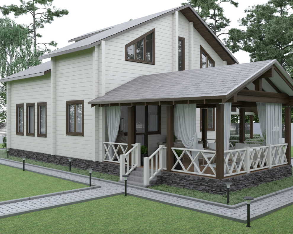 Проект дома в московской области, коттеджный поселок «ОЗЕРО ЖЕМЧУЖИН»