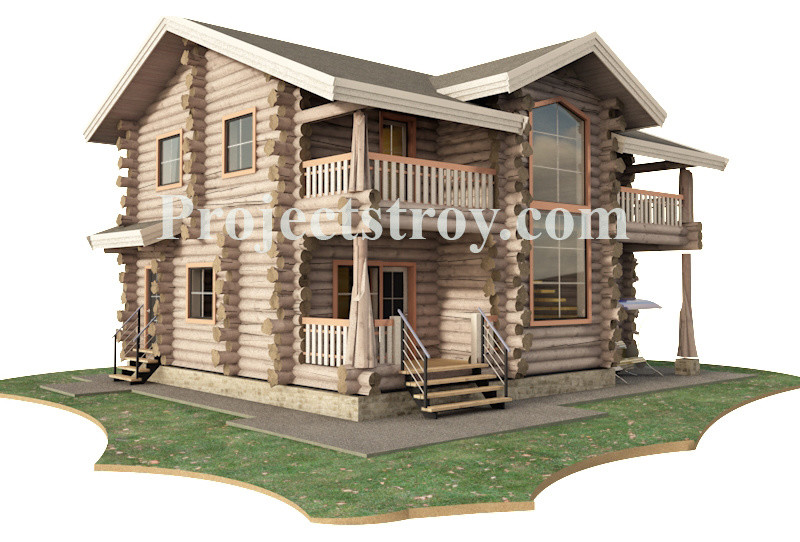 Log cabin house