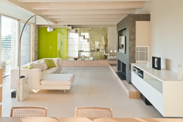 Luce Pietra Acqua contemporary-vardagsrum